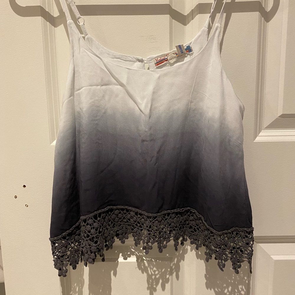 Vintage Havana Cropped Ombré Tank Top